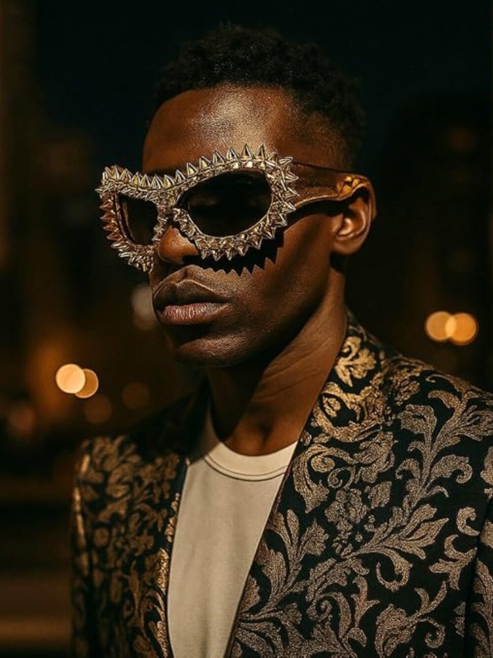 Sparkling Rhinestone Oversized Sunglasses